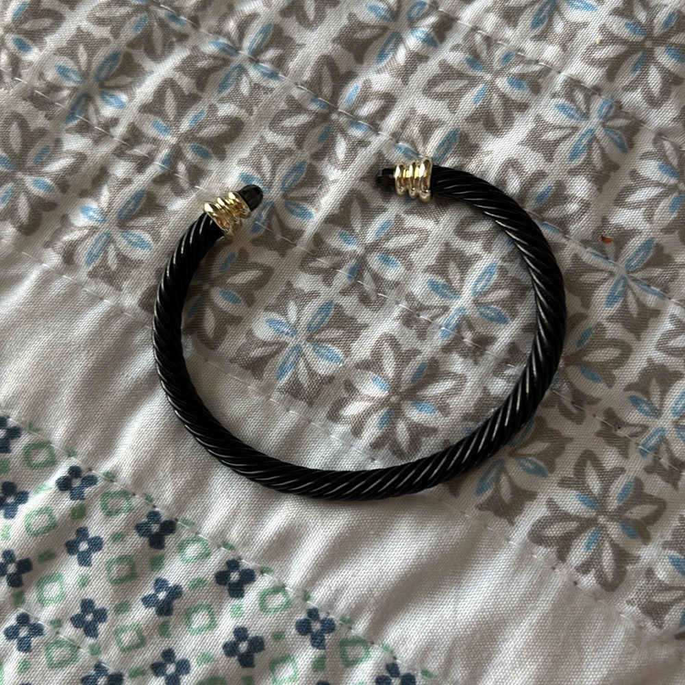 New black wire bracelet